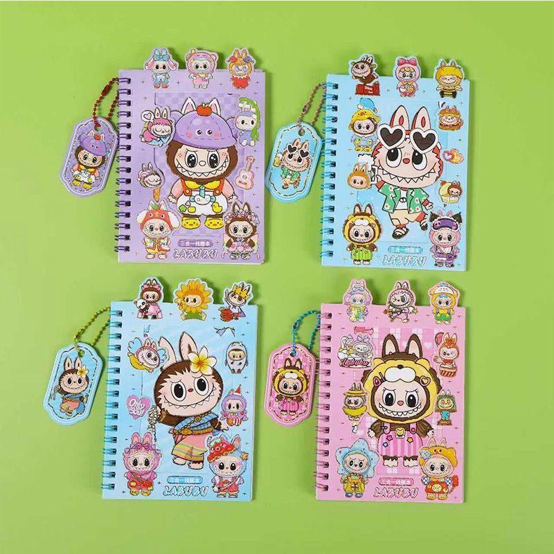 Søt Labu-serien Tegneserie Søt Klistremerke Barnas Søte Kreative Klistremerke Håndbok Materiale Klistremerkebok
