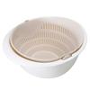 Eco-friendly Drain Basket Detachable Plastic Large Vegetable Washing Bowl Strainer for Home