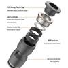 UK/US Quick Connect Fittings - Blue/Black/White Caps, Air Hose Models PU, PV, PY, PE (1/4 & 3/8)