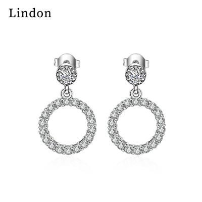 Lindon – boucles d'oreilles en alliage de cuivre et Zircon pour femmes, cadeaux de fête de mariage