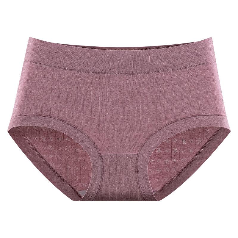 Ladies Spring and Summer Soft Jacquard Cotton Comfortable Non-hip Stretch Briefs