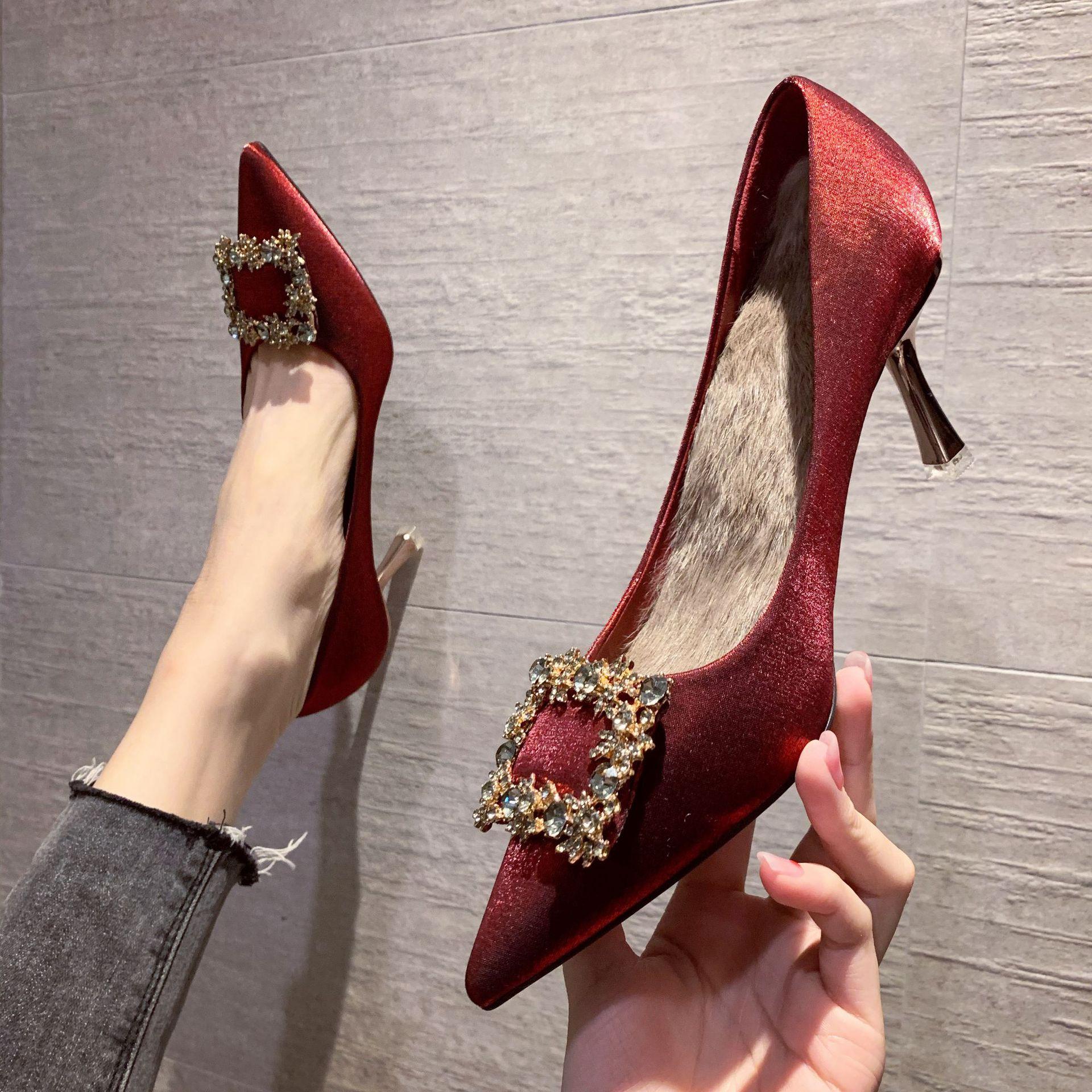 

Красные туфли на высоком каблуке для женщин Stiletto Fashion Shoes 39