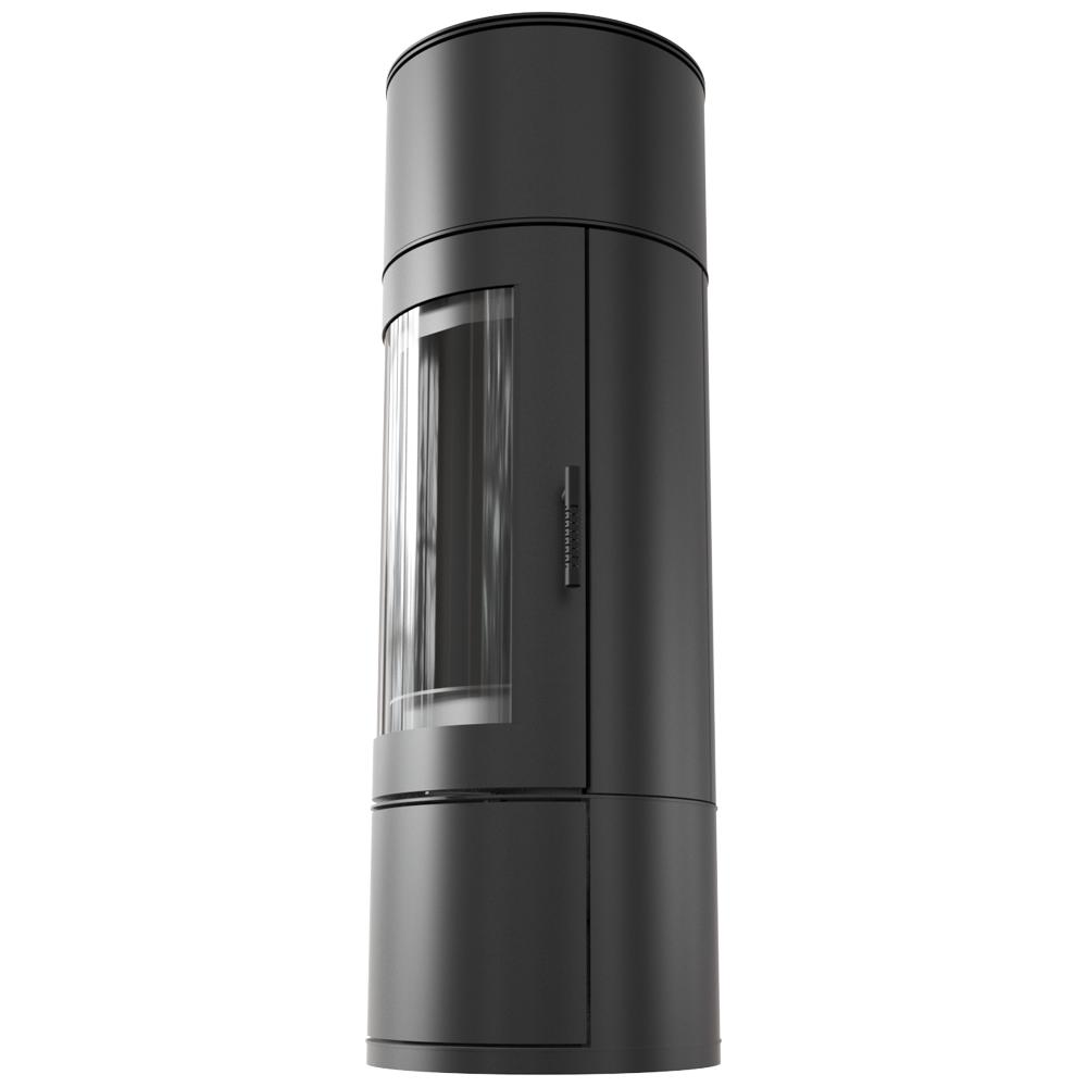 Wood Burning Steel Stove KRATKI ANTARES Ø 150 10 kW Black Thermotec Lining