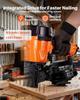 VEVOR Professional Roofing Nailer CN45N, 19mm to 45mm 15 Degree Air Roofing Nail Gun, 4–5 Nails/S Ultra-Fast Nailing