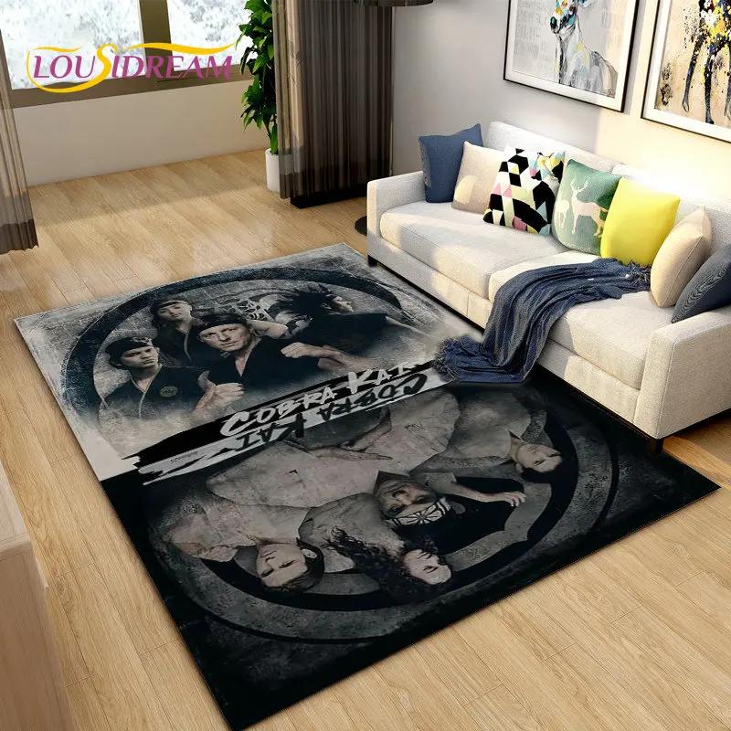 Cobra Kai Amanda TV-Karate-Teppich, groß, Teppich für Wohnzimmer, Schlafzimmer, Sofa, Fußmatte, Dekoration, rutschfeste Bodenmatte für Kinderspiele