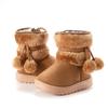 Children's Shoes, Fur Ball Snow Boots, Thick Children's Boots, Warm Cotton Shoes
