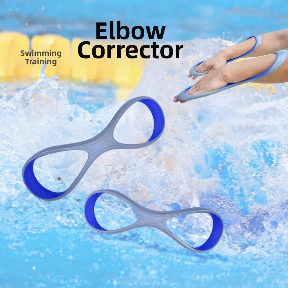 High Elbow Design Forearm Fulcrum Fin 8 Shape Swim Training Paddle Webbed Glove  Swim Training