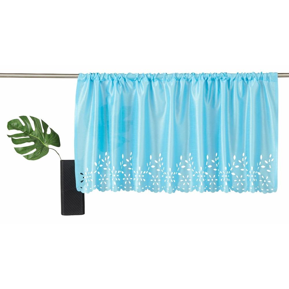 

Ht-025 Тонкая ткань Лазерная резка, Тип шеста Маленькая занавеска Маленькая кофейная занавеска 30Cm height * 90cm width зелёный