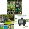 Garden Irrigation Controller With Dual Water Valve And Smart Timing For Home Garden And Lawn Care