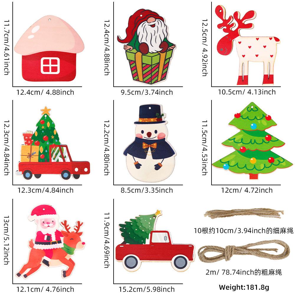 

Деревянная Элегантная Рождественская Табличка со Стильным Украшением в виде Оленя для Веселого Праздника