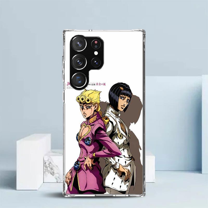 JoJo's Bizarre Adventure Golden Wind Handyhülle Für Samsung Galaxy S24 S25 Edge S26 Ultra S22 S23 Plus S21 + S20 FE Weiche TPU Rückseite