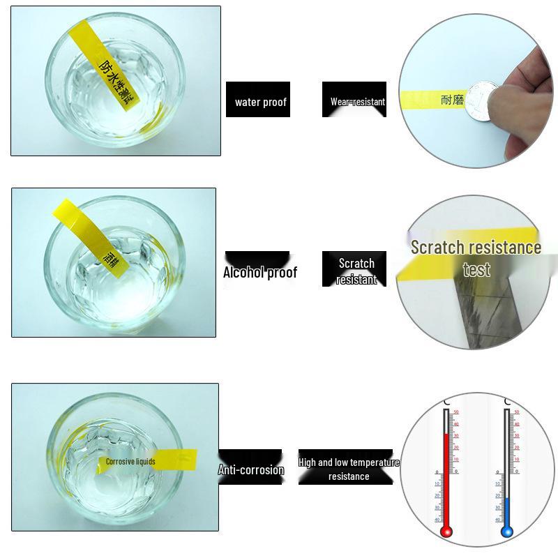 Compatível Fita para Rotulador Brother 12mm: PT-E100B/D210/D450/115B, Autoadesivo Laminado