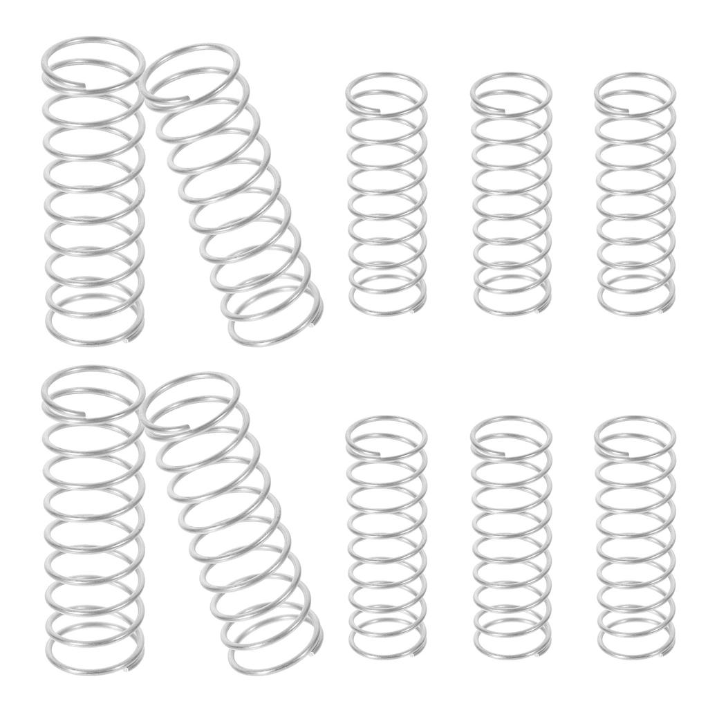 10Pcs Durable Metal Compression Springs Stable Elastic Force for Various Devices Maintenance Mechanical Compression Springs