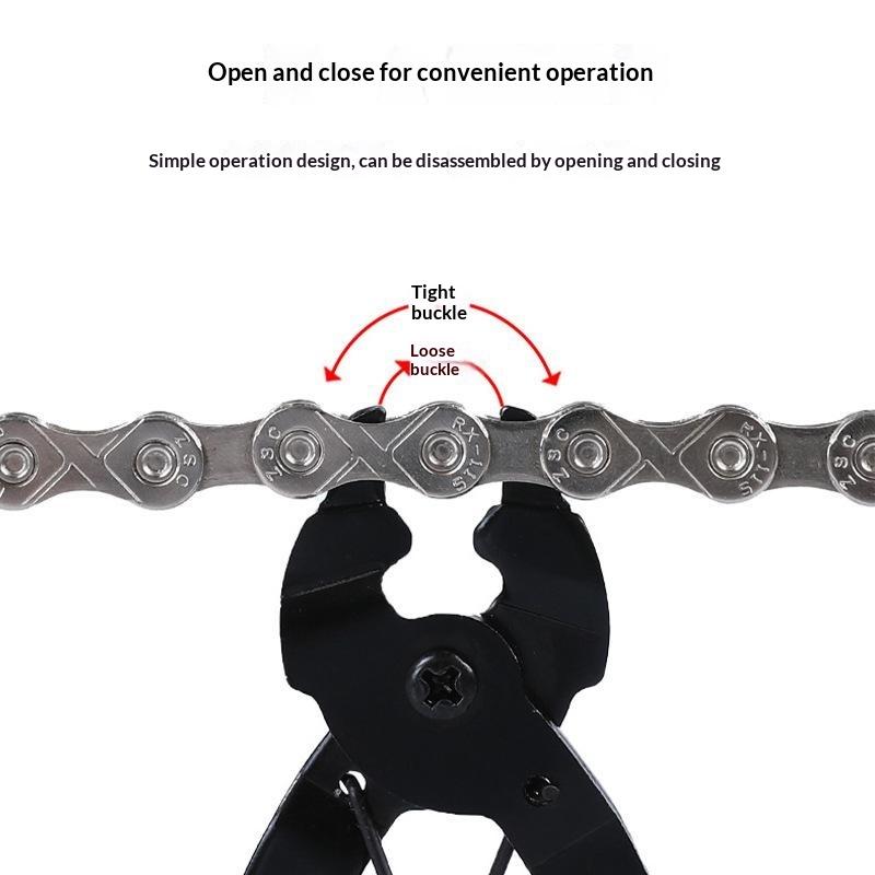 Compact Bicycle Chain Link Pliers Quick Release Buckle Remover Portable for Travel Road Bike Emergency Repair Kit