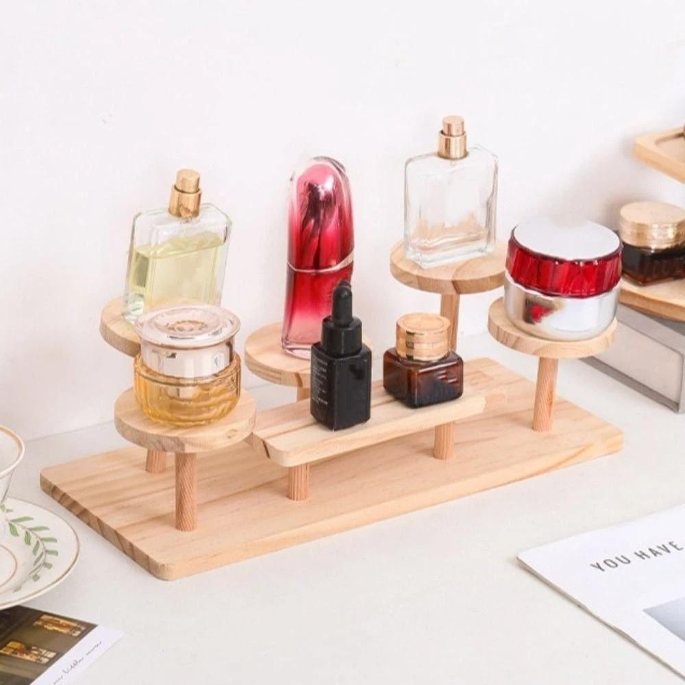 Stacked Design Display Stand Organizer Wooden Plant Stand  Jewellery Display