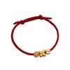 New Year Four-Leaf Clover Red String Bracelet: Personalized Zodiac Charm for Safety and Joy.