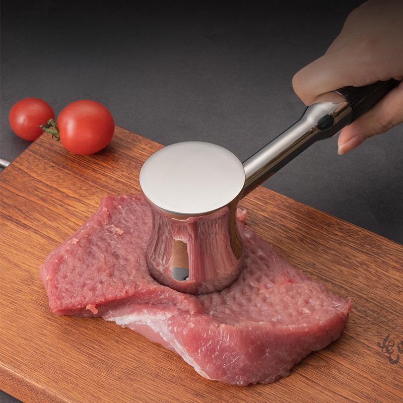 HANYANG Meat Hammer 304 Stainless Steel Meat Hammer Steak Steak Breakers Home Loosening Needle Tender Meat Double-sided Smash