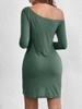 2025 Long Sleeve Loose Solid Colour T-Shirt Casual Elegant And Beautiful Women's Dresses Fashion Summer Dress