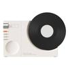 Portable Retro Vinyl Bluetooth Speaker with USB Charging, TF Card Support & Clock