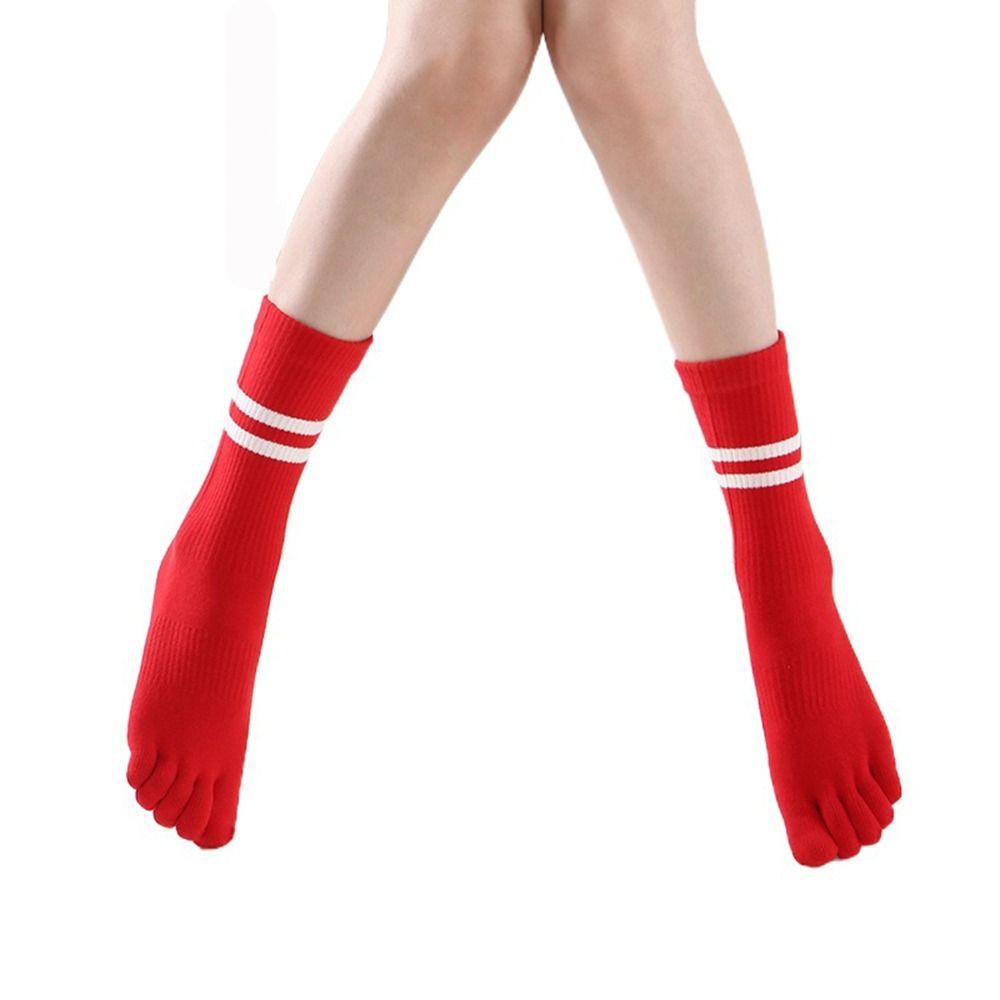 Socks Non-slip Sports Five Toe Five-Finger Socks Split Toe Socks Middle Tube Socks Female Hosiery