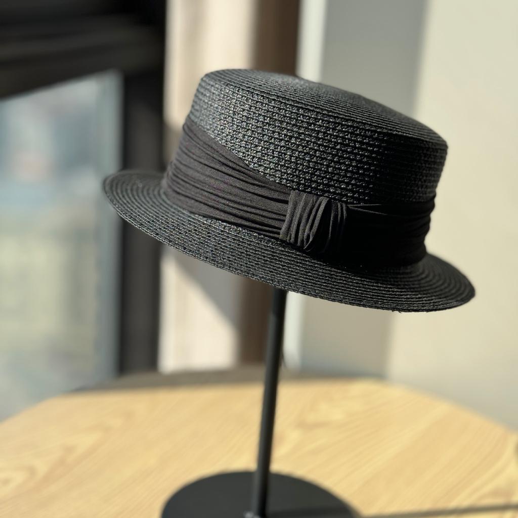 Summer Straw Hat Retro Top Hat Ladies Shade Beach Hat Jazz Hat