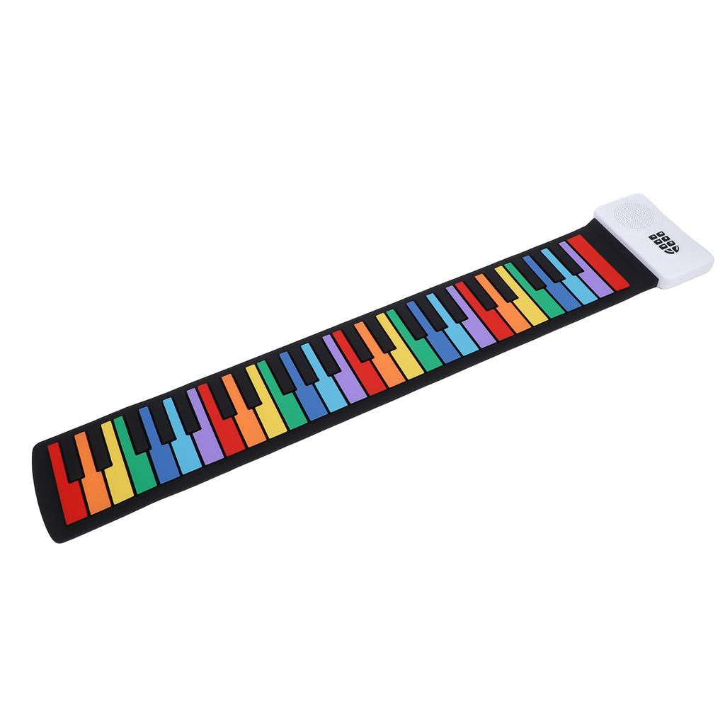 Portable Electronic Piano 49-Key Flexible   Keyboard with Speakers for Beginners
