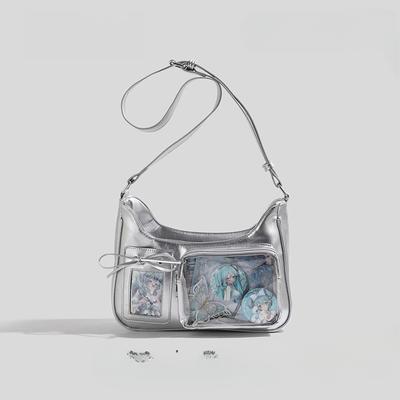 Japanese Pain Bag One-shoulder Crossbody Bag Texture Small Food Commuting Daily Transparent Bag Women