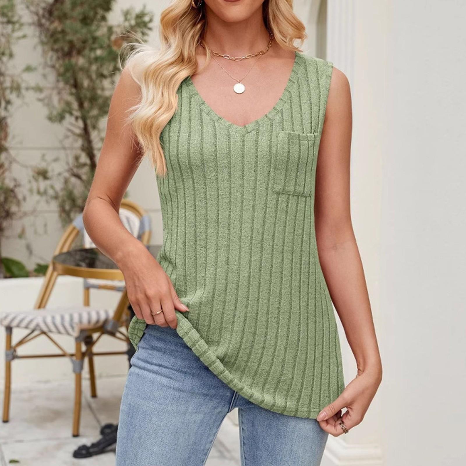 

Женская мода повседневная футболка с коротким рукавом и V-образным вырезом, однотонная, базовая текстура S