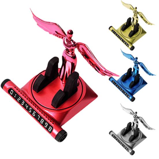 

3 в 1 мини-ангел в форме автомобиля знак остановки вращающийся держатель для телефона аромат диффузор