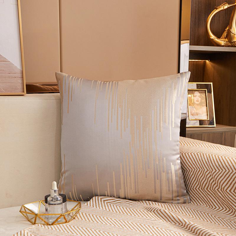 45x45cm Simple Jacquard Square Cushion Cover Polyester Geometric Pattern Throw Pillowcase Decorative Pillows for Sofa Decor Home