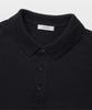 MANNERGRAM Upw Washable Cotton Polo Short Sleeve Knit Black