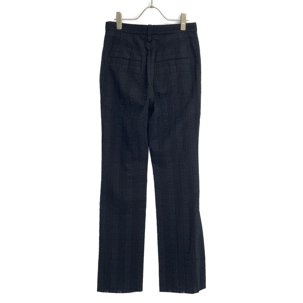 Chloe Black Lace CHC18APA85040000136 Lace Embroidered Pants Bottoms 36 blackUsed