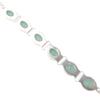 Aqua Chalcedony Gemstone 925 Sterling Silver Jewelry Handmade Gift Bracelet 8" RB-4-16