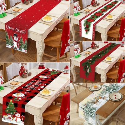 Christmas Table Runner Merry Christmas Decoration for Home Table 2026 Xmas Ornament Navidad Notal Noel Happy New Year Gifts 2026