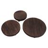 3pcs Wood Plant Stand Flower Pot Holder Aromatherapy Candle Display Modern Round Wood Riser for Bath