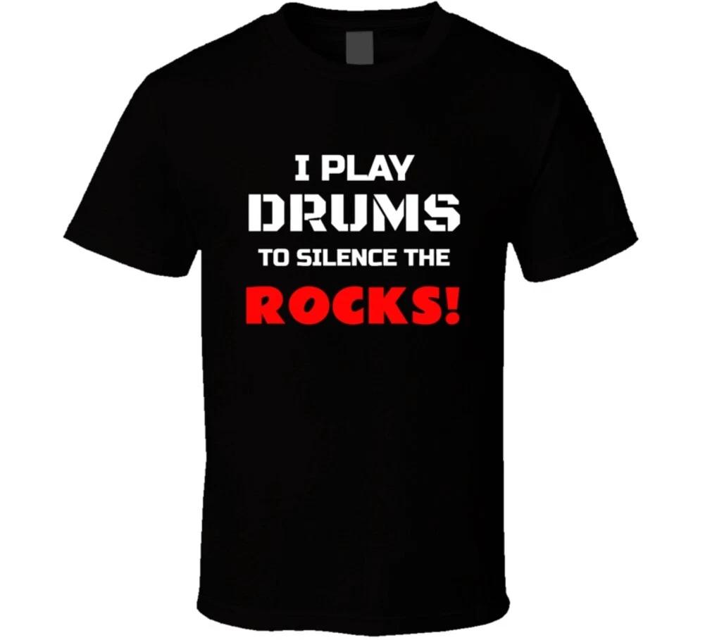 

I Play Drums To Silence The Rocks Christian Jesus T Shirt M