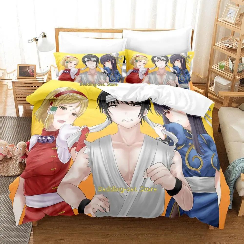 New Hi Score Girl Bedding Set Single Twin Full Queen King Size Bed Set Adult Kid Bedroom Duvetcover Sets Anime Parure De Lit Bed