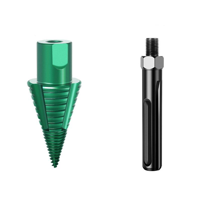 For SDS Max Shank Firewood Splitter Bit Featuring Quick Release Design and Detachable Shaft for Improved Wood Splitting