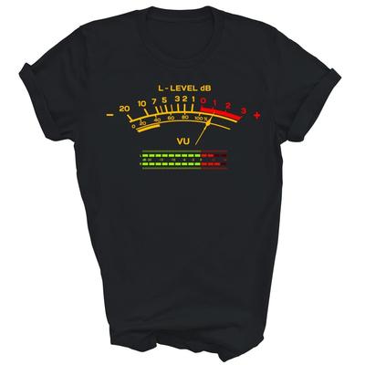 Retro VU Meter Vintage Hi Fi Audio Stereo Muziek Geluid Unisex Shirt Cadeau