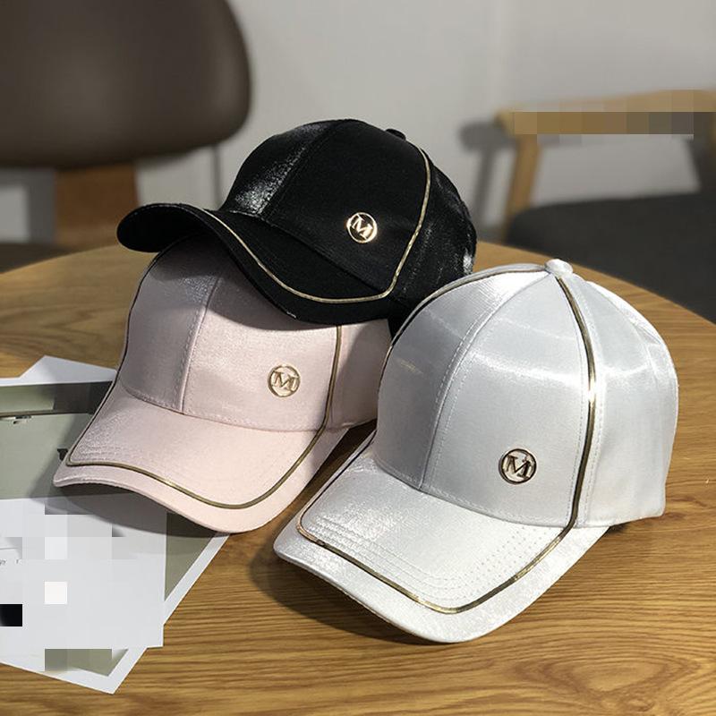 Rimiut Gold Border Shining M Women Men Baseball Caps Causal Black White Pink Classic Women Hat Hiphop şapka Caps for Men