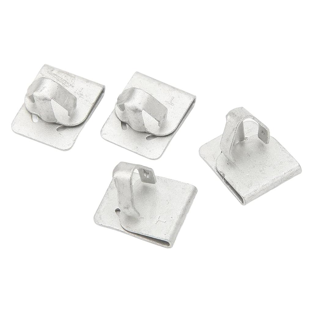 Oil Filter Access Panel Clips, 4PCS Aluminum Alloy High Strength Replacement W715288S439 Easy Car Maintenance Durable Universal Fit