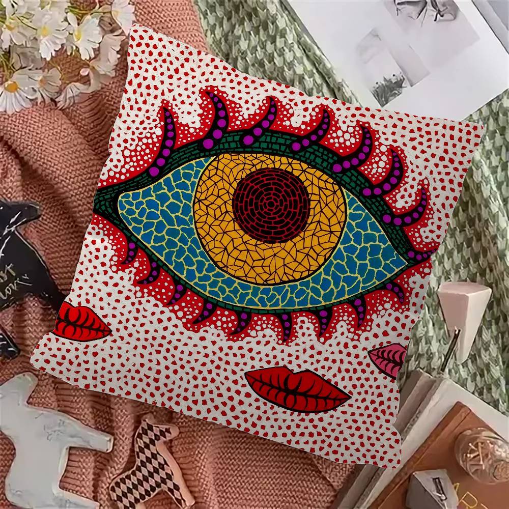 Yayoi Kusama Abstract Art Pumpkin Cushion Cover Decorative Pillow Sofa Home Decor case pillow cases