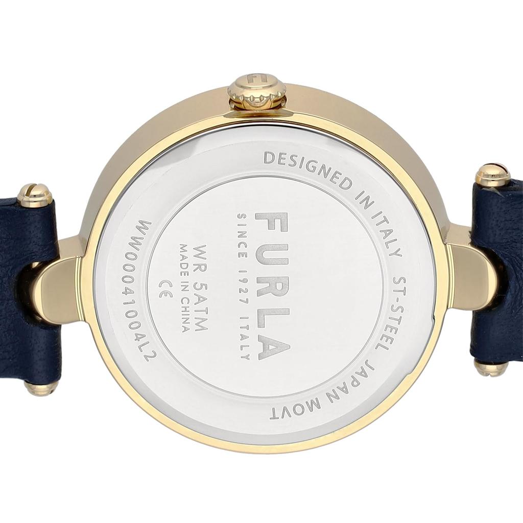 Watch Silver Dial Stainless Steel Leather Quartz 32MM Watch WW00041004L2 Navy [Furla] ARCH-BAR Women's [Item]