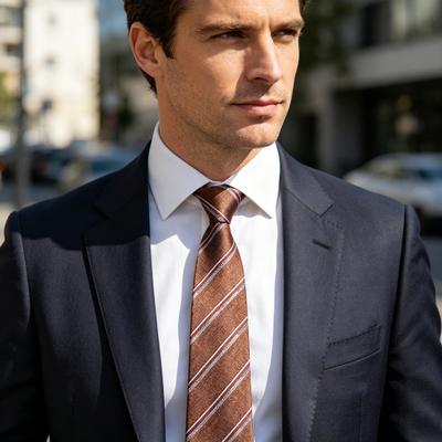 Yousheng Men Tie Bright Color Multiple Pattern Design Dress Suit Tie Versatile Business Trip Neckwear Outfit Accessory