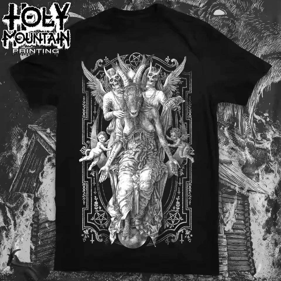 ABARCROMBIE INK Dark Gothic Tattoo Music High-Street Casual Sporty Light-Luxury Men's T-Shirts Women's Short Sleeves