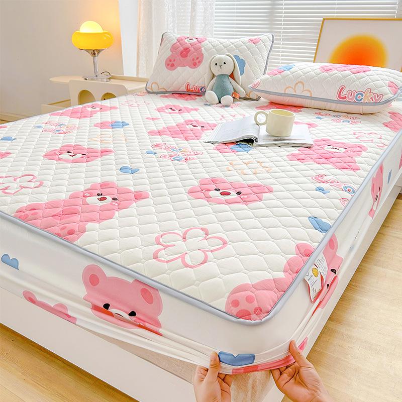 ins mattress protective cover Class A mattress cover dormitory bed cover bedspread all-inclusive padded Simmons protective cover three-piece set