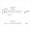 Drawer Slide 2 pcs White 250 mm Steel