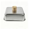 Stainless Steel Cooking Lid With Heatproof Wooden Handle Heat Resistant Basting Cover For Home And Restaurant Use