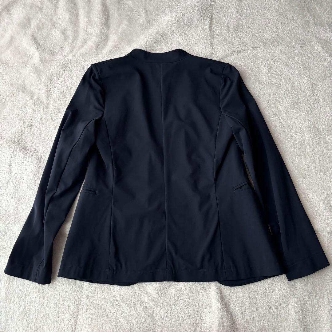 PLST Collarless Pants Suit Navy Navy S Size Stretch