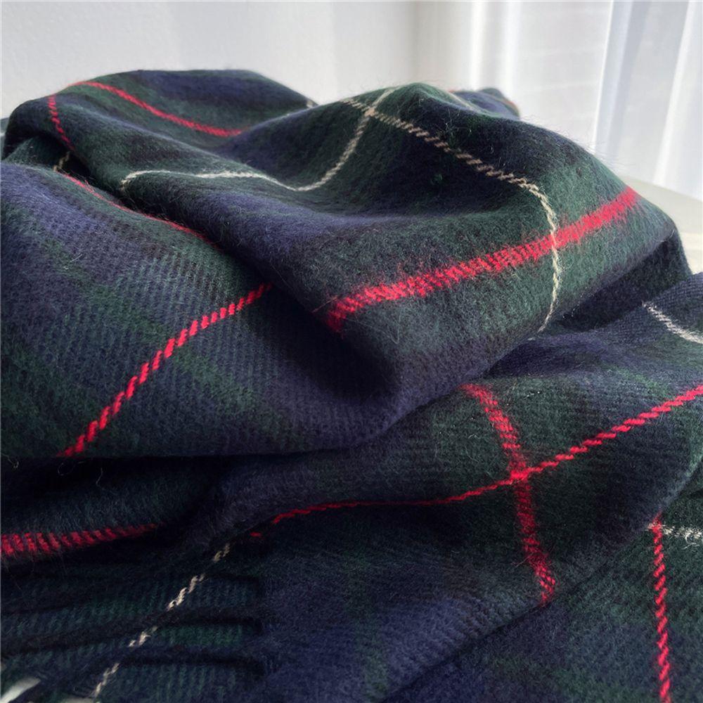 Winter Tassel Unisex Fashion Women Cashmere Shawl Men Scarf Blanket Korean Style Scarves Warm Scarf
